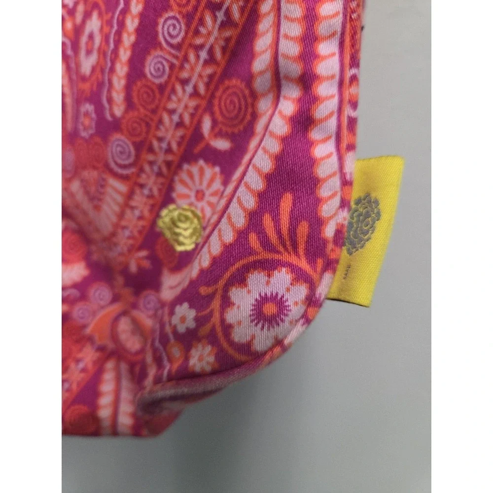 Kalencom Amy Butler Fabric Hobo Shoulder Bag Purse Pink‎ FloralHTF